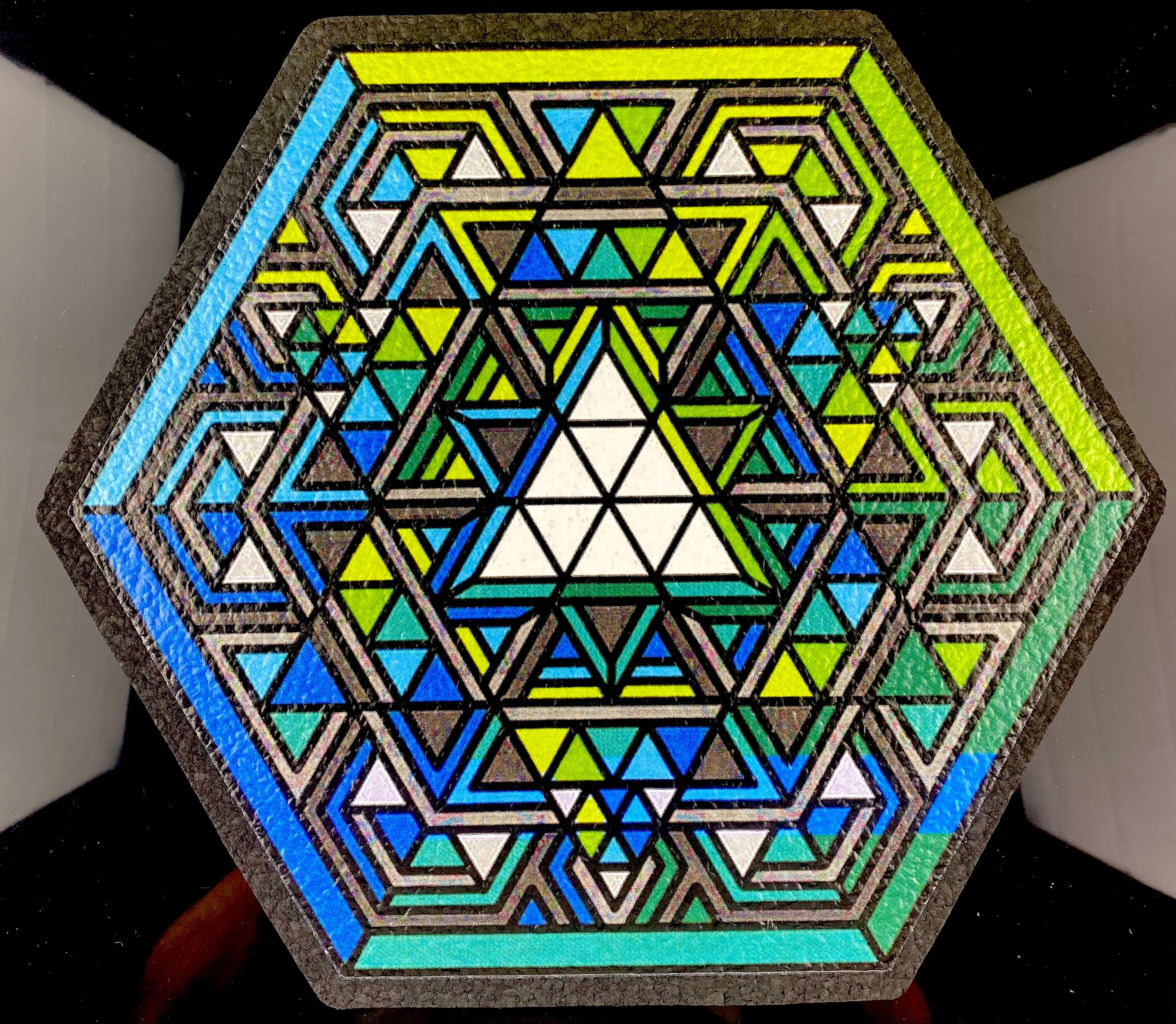 Symbiartic Moodmat 12in Green/Blue Spectrum